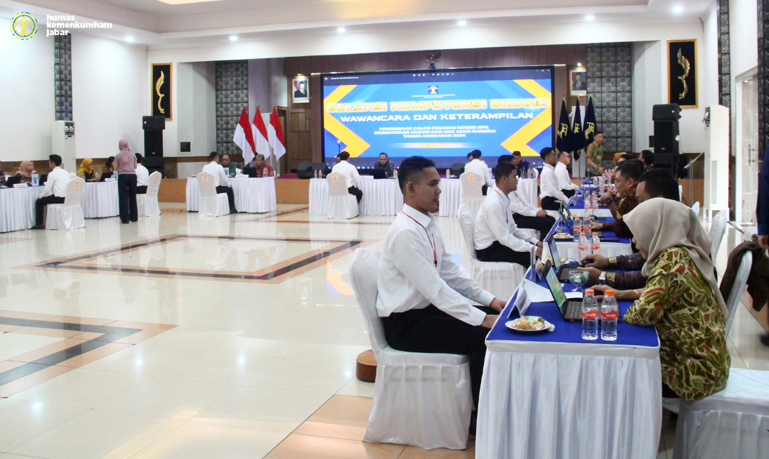 Penerimaan CPNS Kemenkumham Jabar Masuki Tahap SKB Wawancara dan Keterampilan, Kakanwil (Masjuno) Bersama Pejabat Manajerial dan Non Manajerial Wawancarai Langsung Peserta