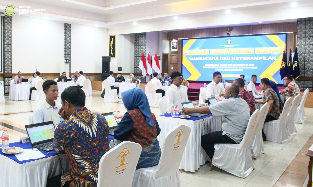 Tes SKB Wawancara dan Keterampilan CPNS Kemenkumham Jabar 2024 Ditinjau Staf Khusus Menteri Hukum RI Bidang Media dan Komunikasi (Ahmad Ali Fahmi)