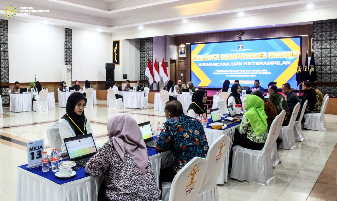 Tes SKB Wawancara dan Keterampilan CPNS Kemenkumham Jabar Hari Keempat Seluruhnya Diikuti Peserta Perempuan