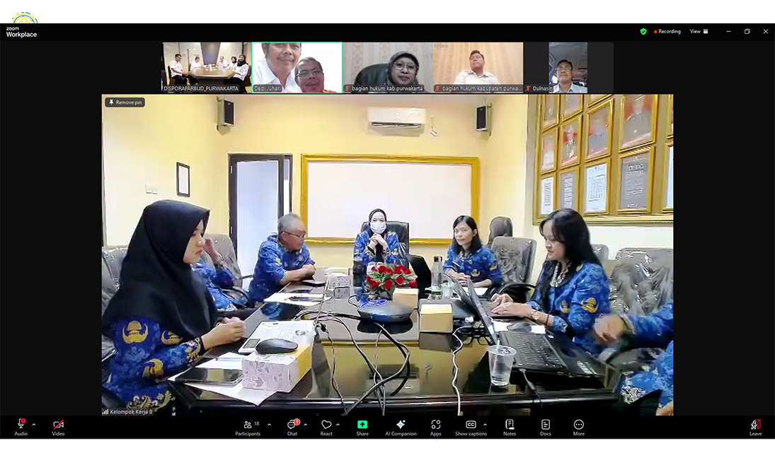 Kemenkum Jabar Harmonisasi 2 Raperda Tentang Penyelenggaraan Keolahragaan dan Penyelenggaraan Peternakan dan Kesehatan Hewan Kabupaten Purwakarta