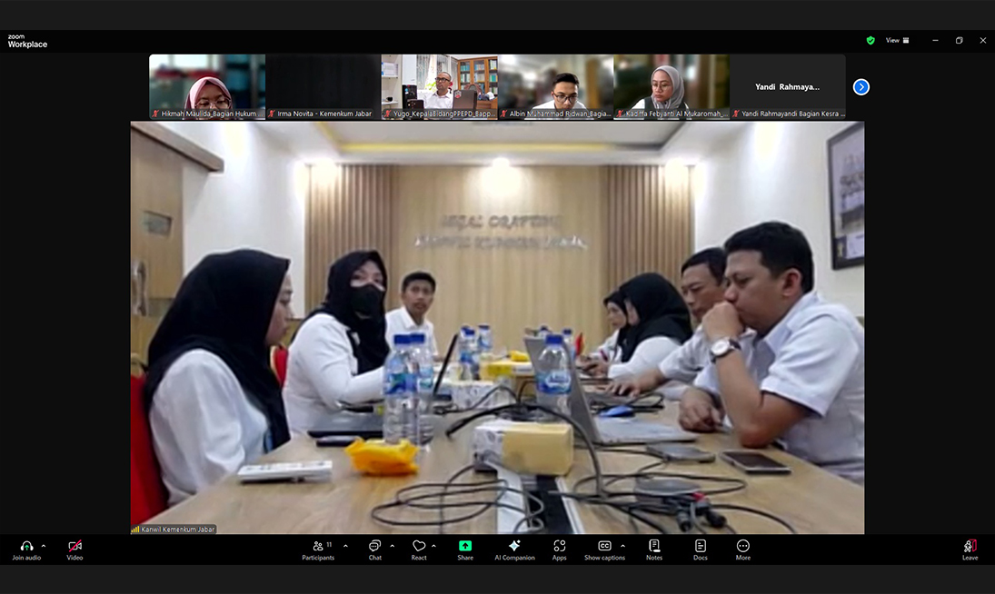Bahas 5 Raperda dan 1 Raperbup, Kanwil Kemenkum Jabar Terima Harmonisasi Perangkat Daerah di Lingkungan Kabupaten Garut