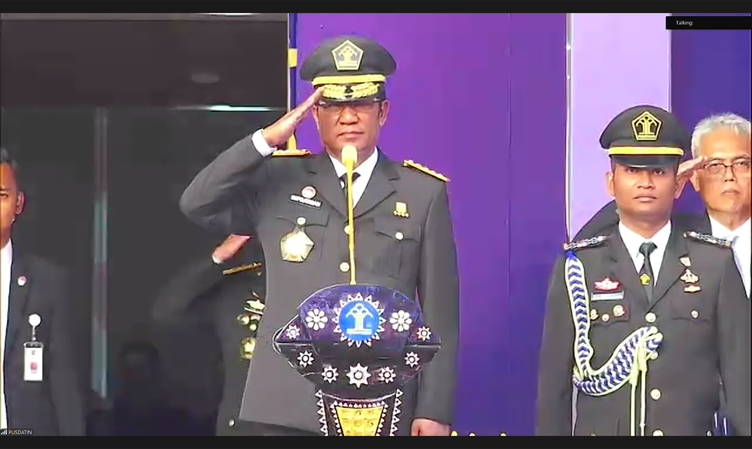 Secara Virtual, Kemenkum Jabar Hadiri Upacara Puncak Hari Pengayoman dan Serap Arahan Menteri