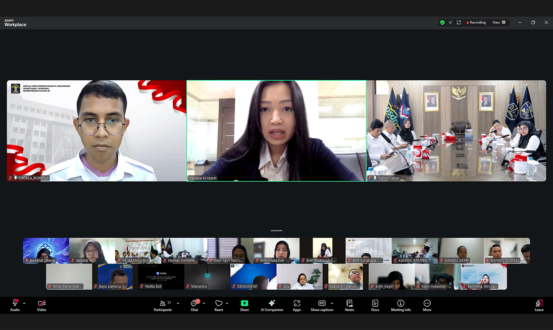 Fasilitas hingga Anggaran Inovasi Dibahas, Kemenkum Jabar Tindak Lanjuti Arahan Evaluasi Kinerja Pelayanan Publik