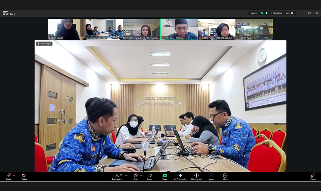 Demi Kepastian Hukum, Kemenkum Jabar Bedah Tuntas 4 Rancangan Aturan Kabupaten Bekasi