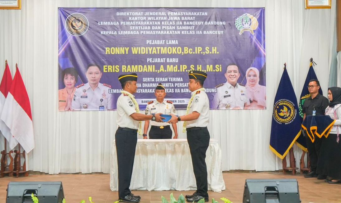 Perkuat Sinergi Lintas Unit Utama, Kanwil Kemenkum Jabar Hadiri Undangan Sertijab Ditjen Imipas di Bandung