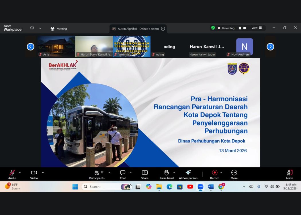 Dorong Produk Hukum Berkualitas, Kemenkum Jabar Kaji Raperda Transportasi hingga Tata Kelola Depok