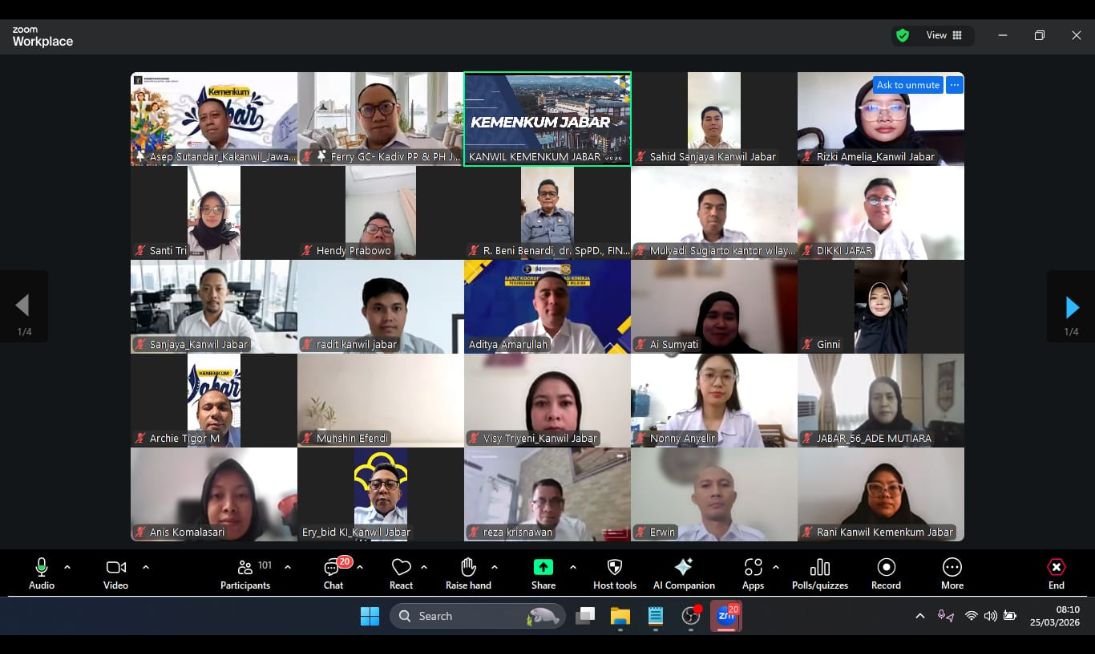 Apel Pagi Perdana Pasca Idul Fitri 1447 H, Ini Instruksi Penting Kakanwil Kemenkum Jabar untuk Seluruh Jajaran