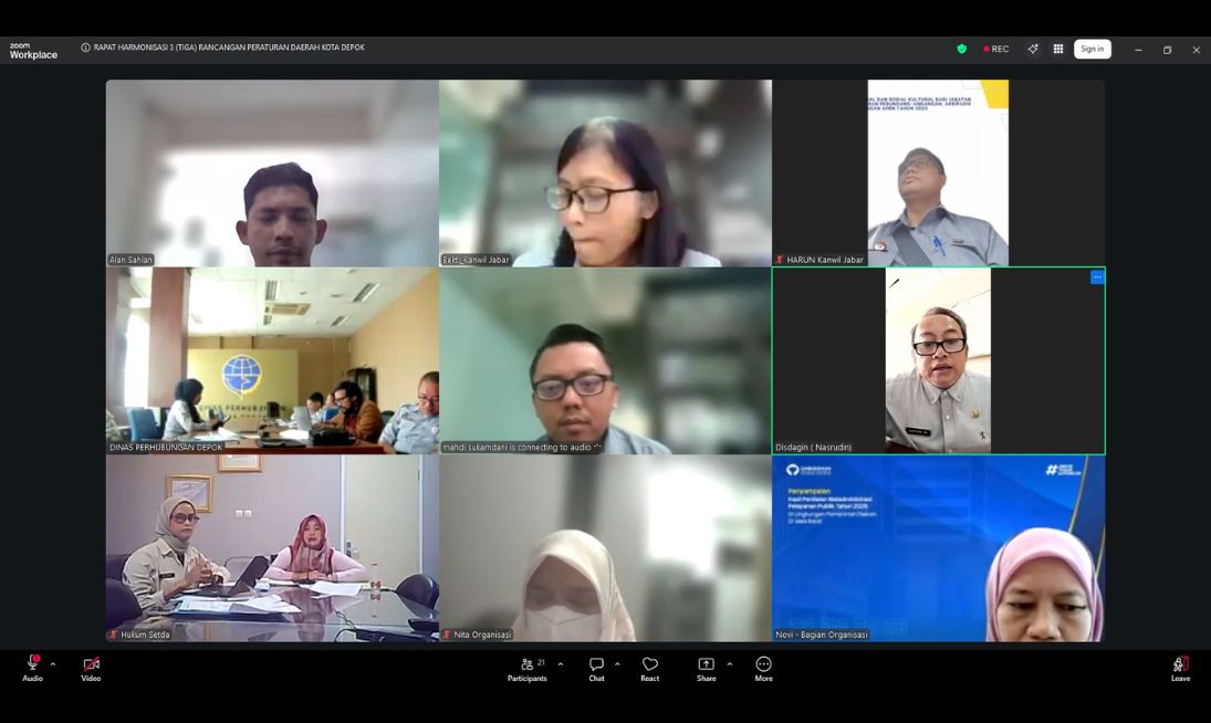 Kemenkum Jabar Kebut Harmonisasi 3 Raperda Krusial Kota Depok, Dari Sektor Industri Hingga Perhubungan!